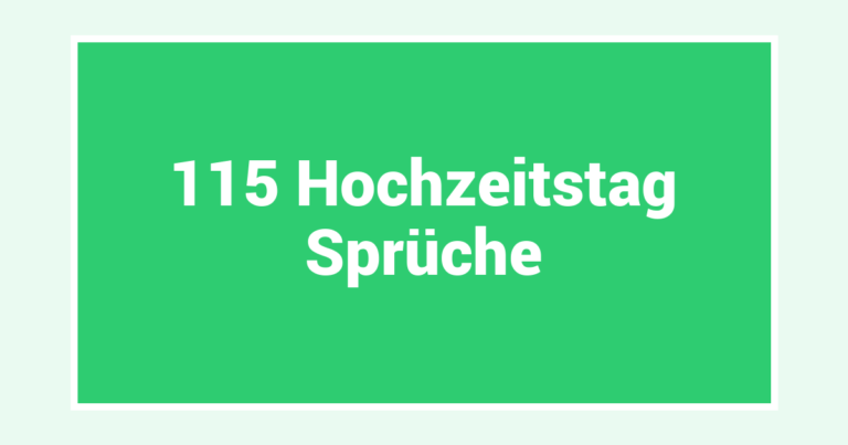 115 Hochzeitstag Sprüche